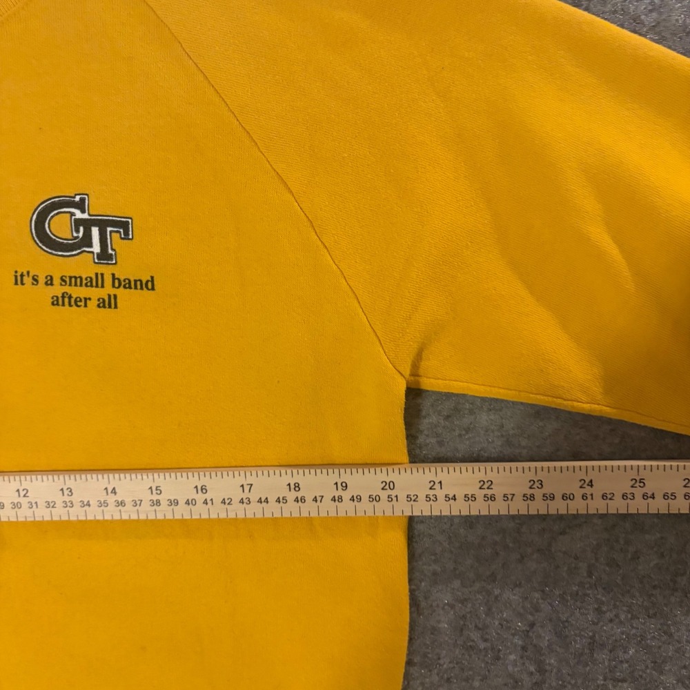 Vintage 90s Georgia Tech University 1991 Citrus Bowl Band Crewneck Sweatshirt Lg - Picture 7 of 8